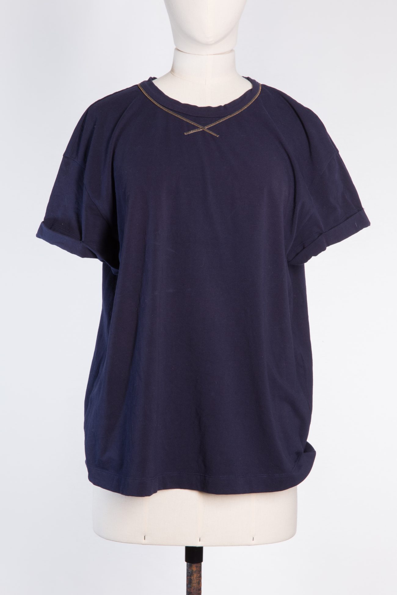 Brunello Cucinelli Beaded cotton T-shirt
