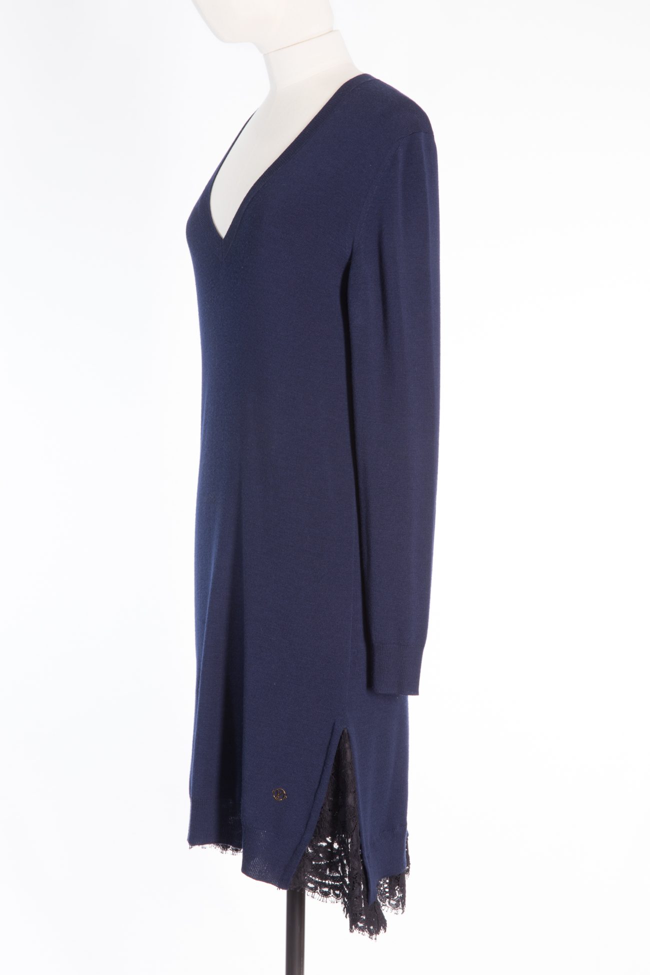 Louis Vuitton wool dress with lace
