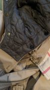 Burberry Camel cotton detachable hood ans vest trench coat