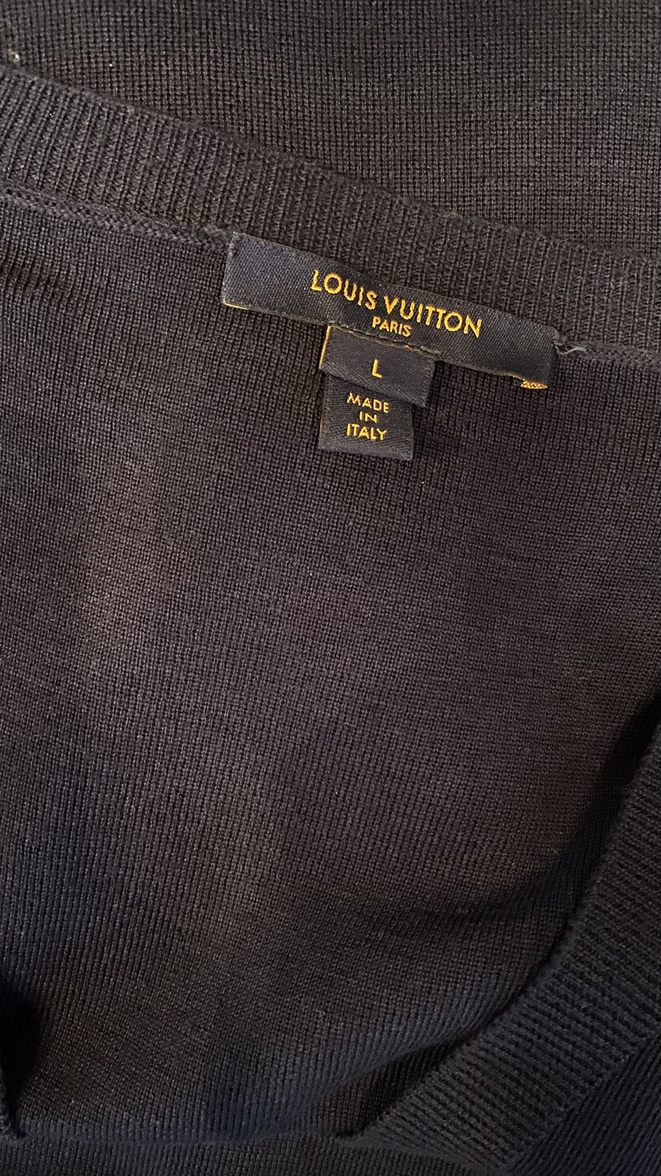 Louis Vuitton wool dress with lace