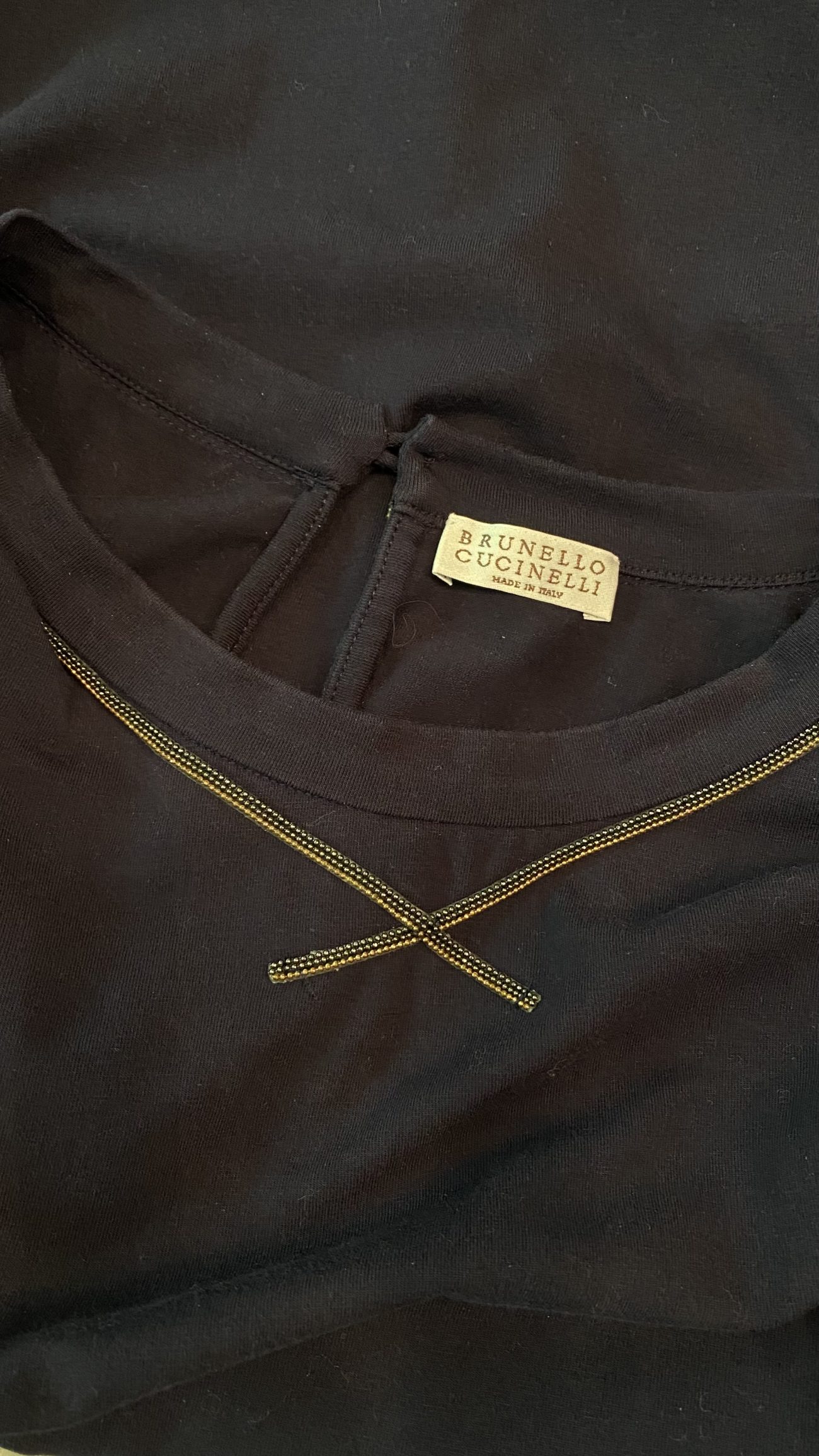 Brunello Cucinelli Beaded cotton T-shirt