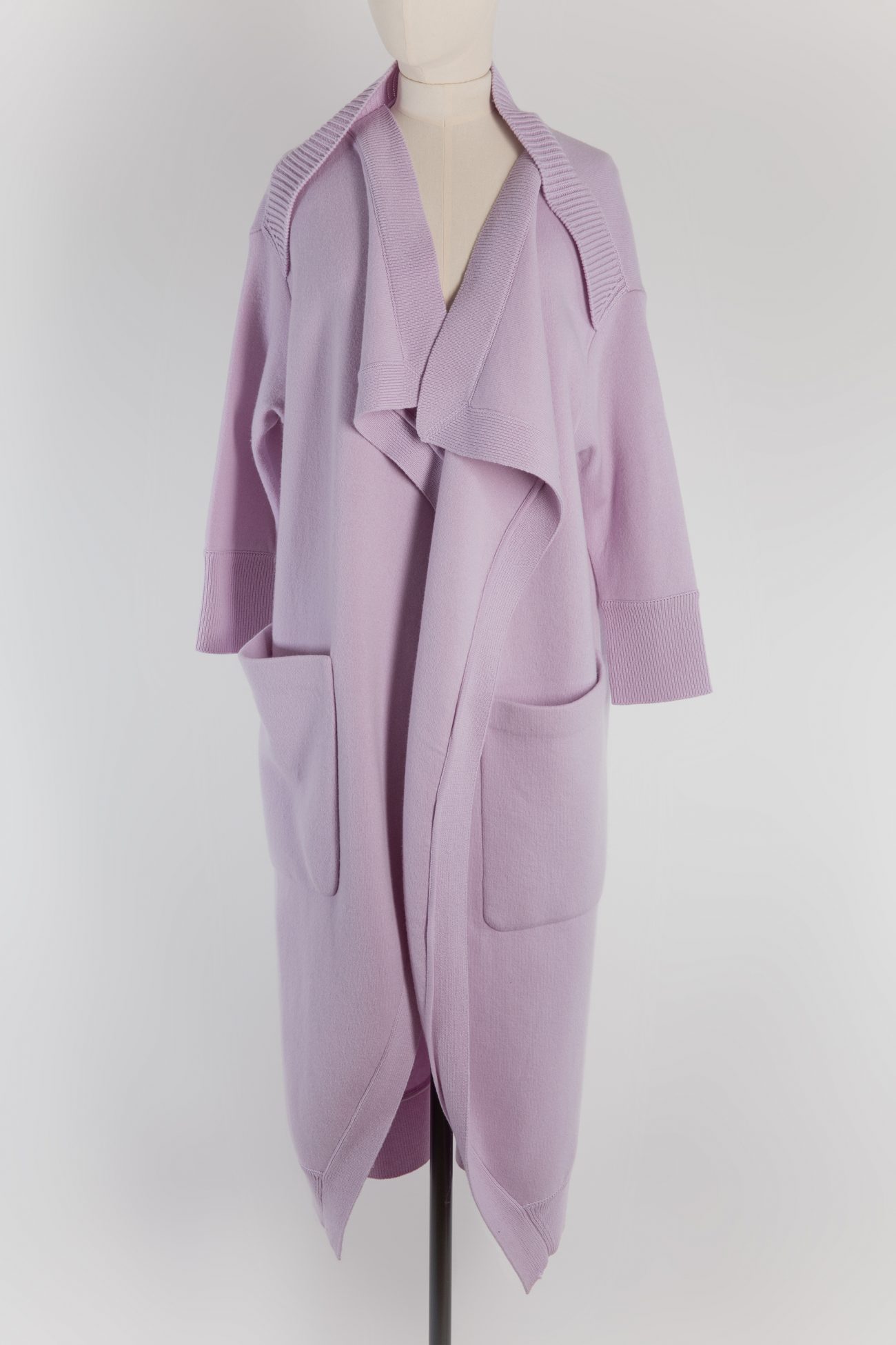 Burberry Oversized Asymmetric Hem Cashmere Cardigan