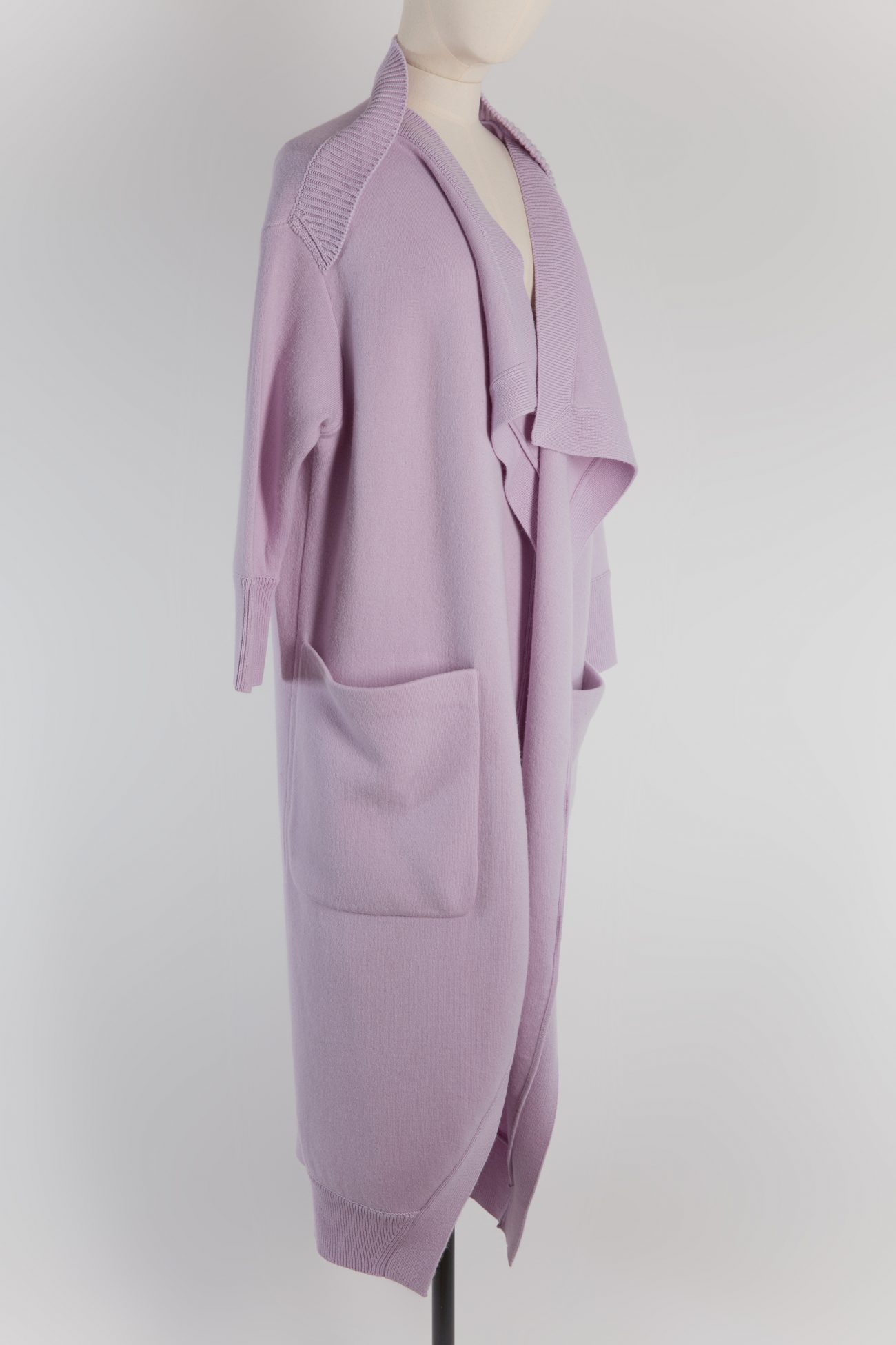 Burberry Oversized Asymmetric Hem Cashmere Cardigan