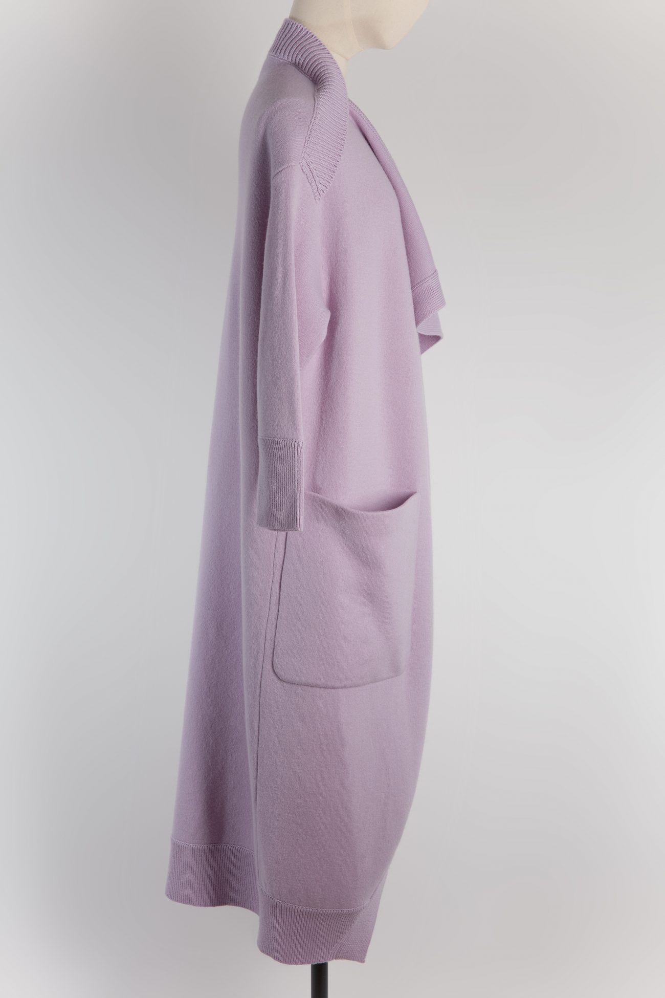 Burberry Oversized Asymmetric Hem Cashmere Cardigan