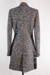 Givenchy Leather panel double-breasted wool-blend coat