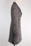 Givenchy Leather panel double-breasted wool-blend coat