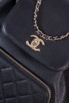 Chanel Black caviar business affinity backpack gold hardware