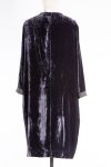 Fabiana Filippi Devoré velvet dress in grey/black