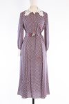Fendi Belted long silk dress 