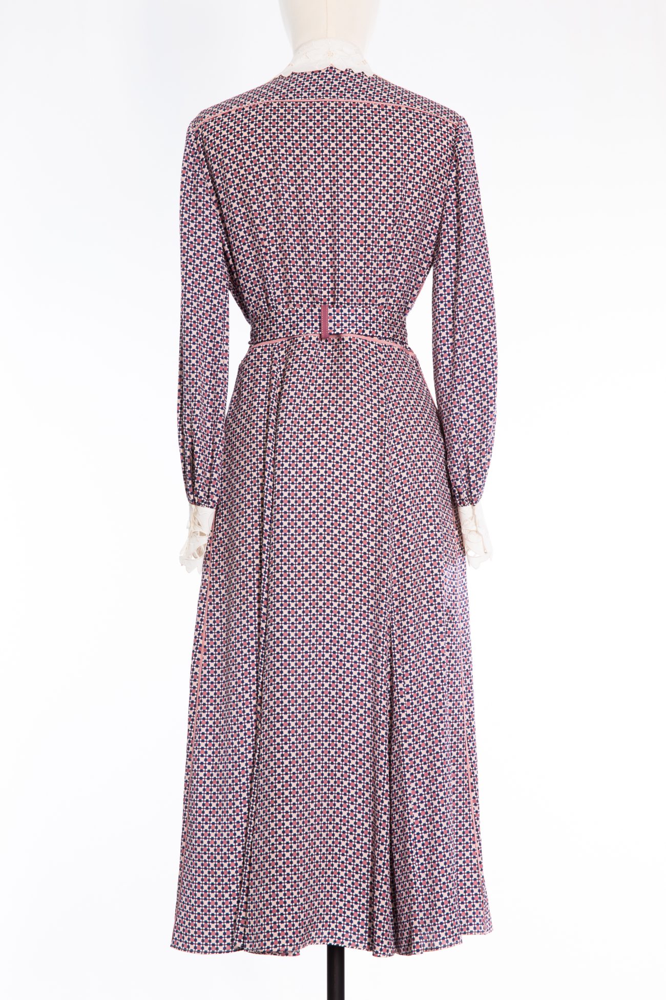 Fendi Belted long silk dress 
