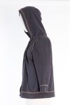 Brunello Cucinelli Cotton cardigan with a hood and Monili beads