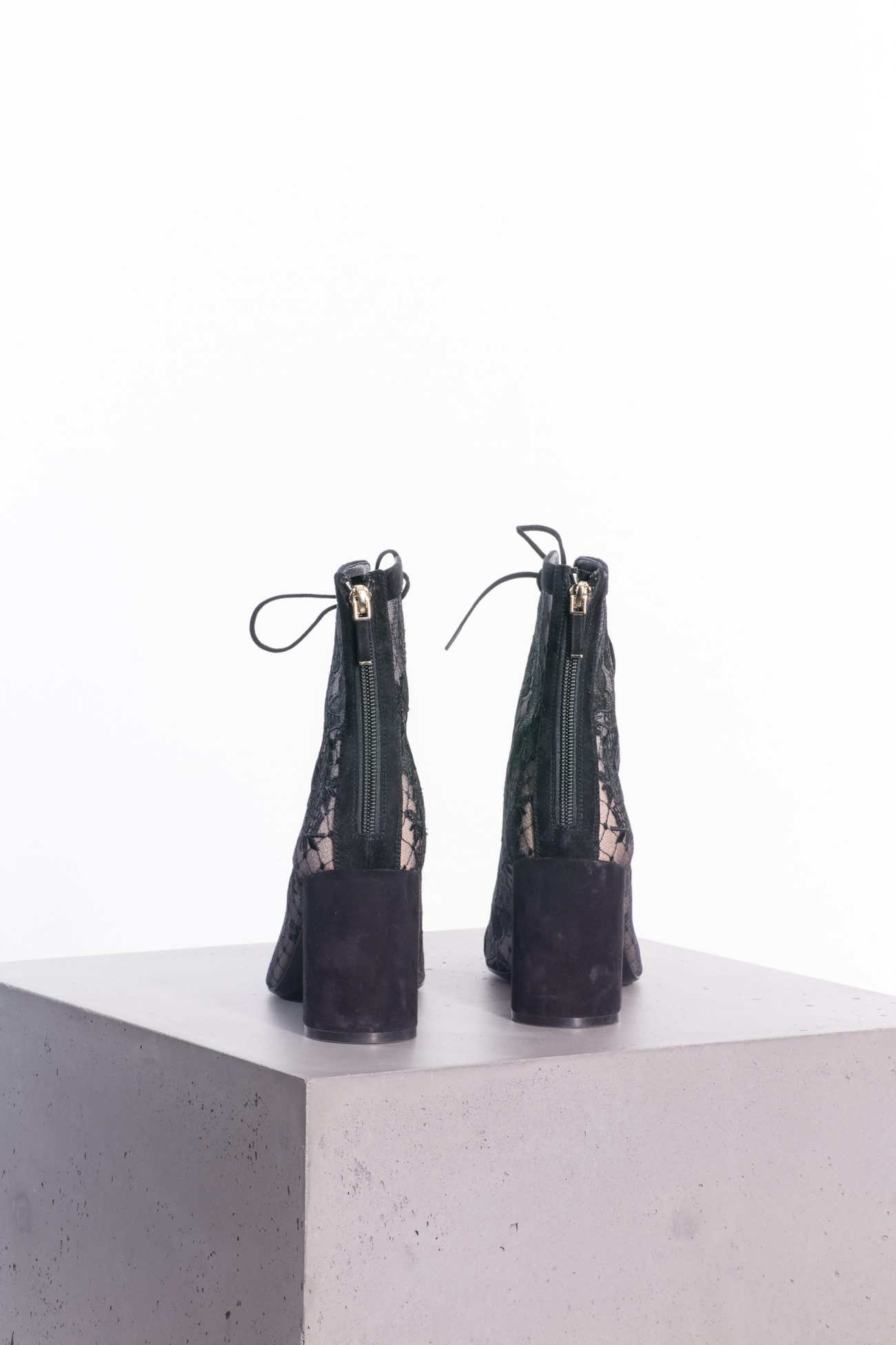 Christian Dior Black suede and mesh embroidered naughtily-D ankle boots 