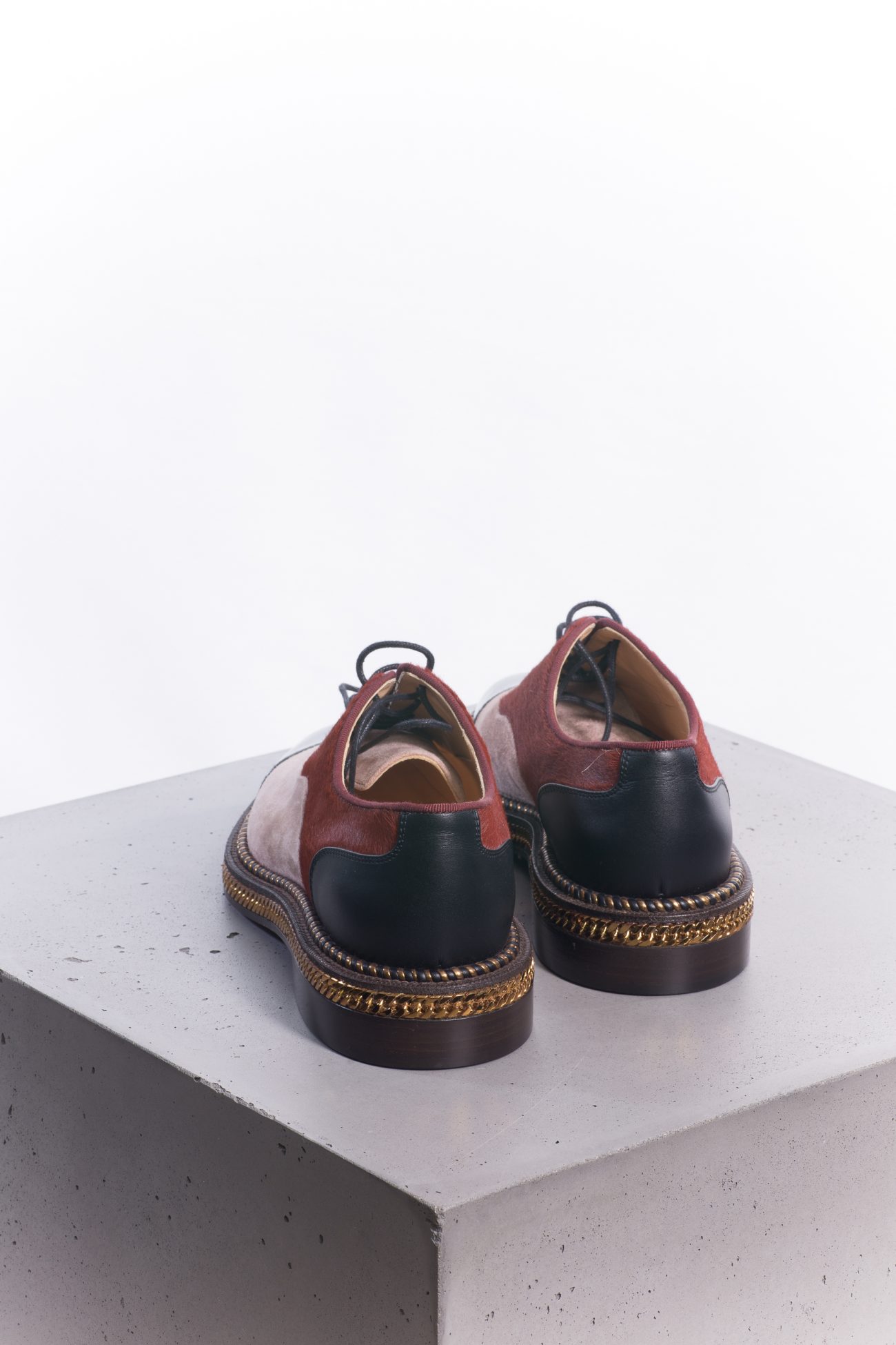 Christian Louboutin Latcho mixed-media Oxfords loafers
