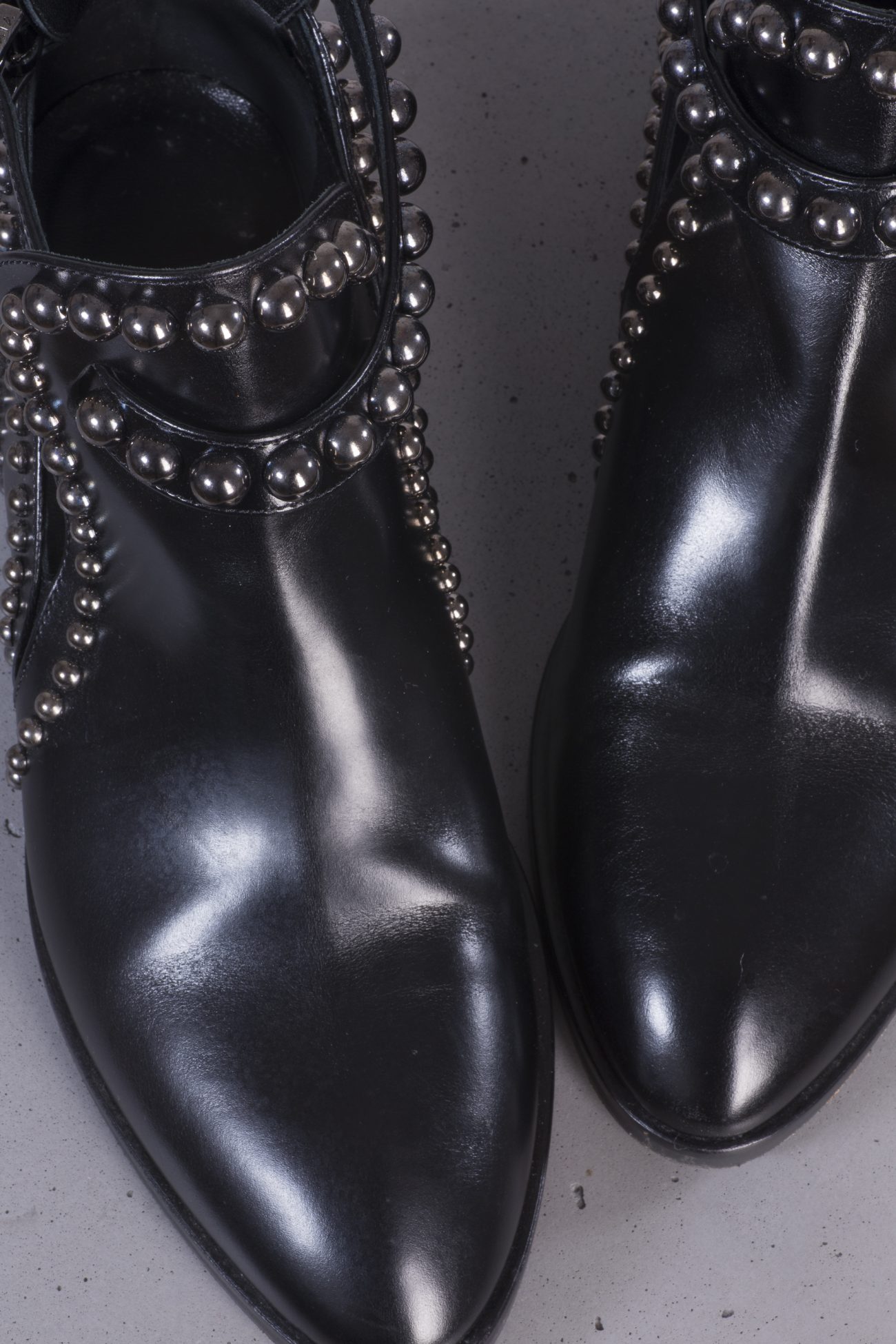 Alaia Eyelet-embellished cutout leather ankle boots