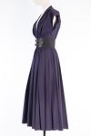 Alaia Belted midi Japanese poplin dress