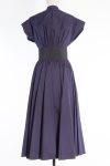 Alaia Belted midi Japanese poplin dress