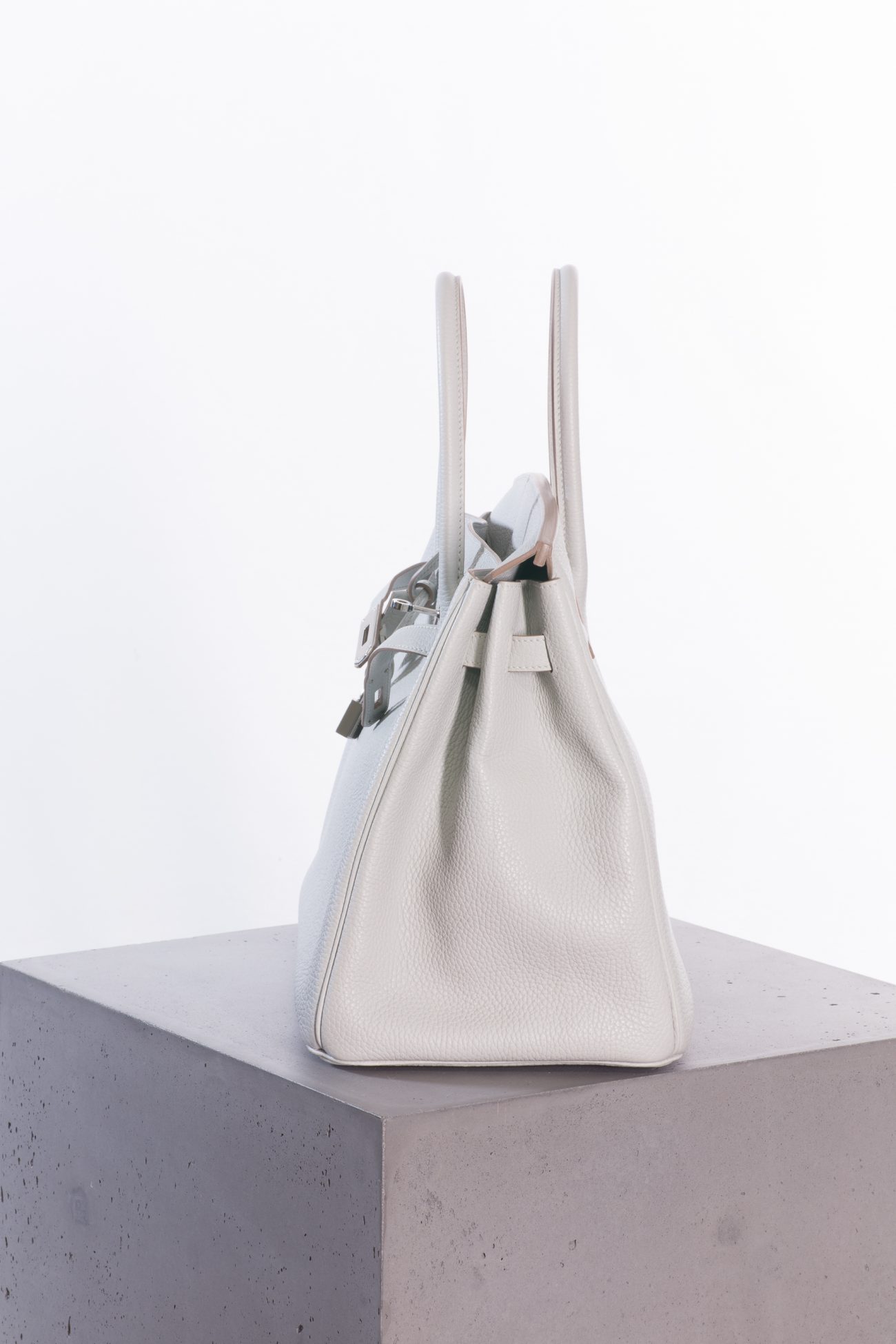 Hermes Birkin 35 Taurillon Clemence in Gris Perle