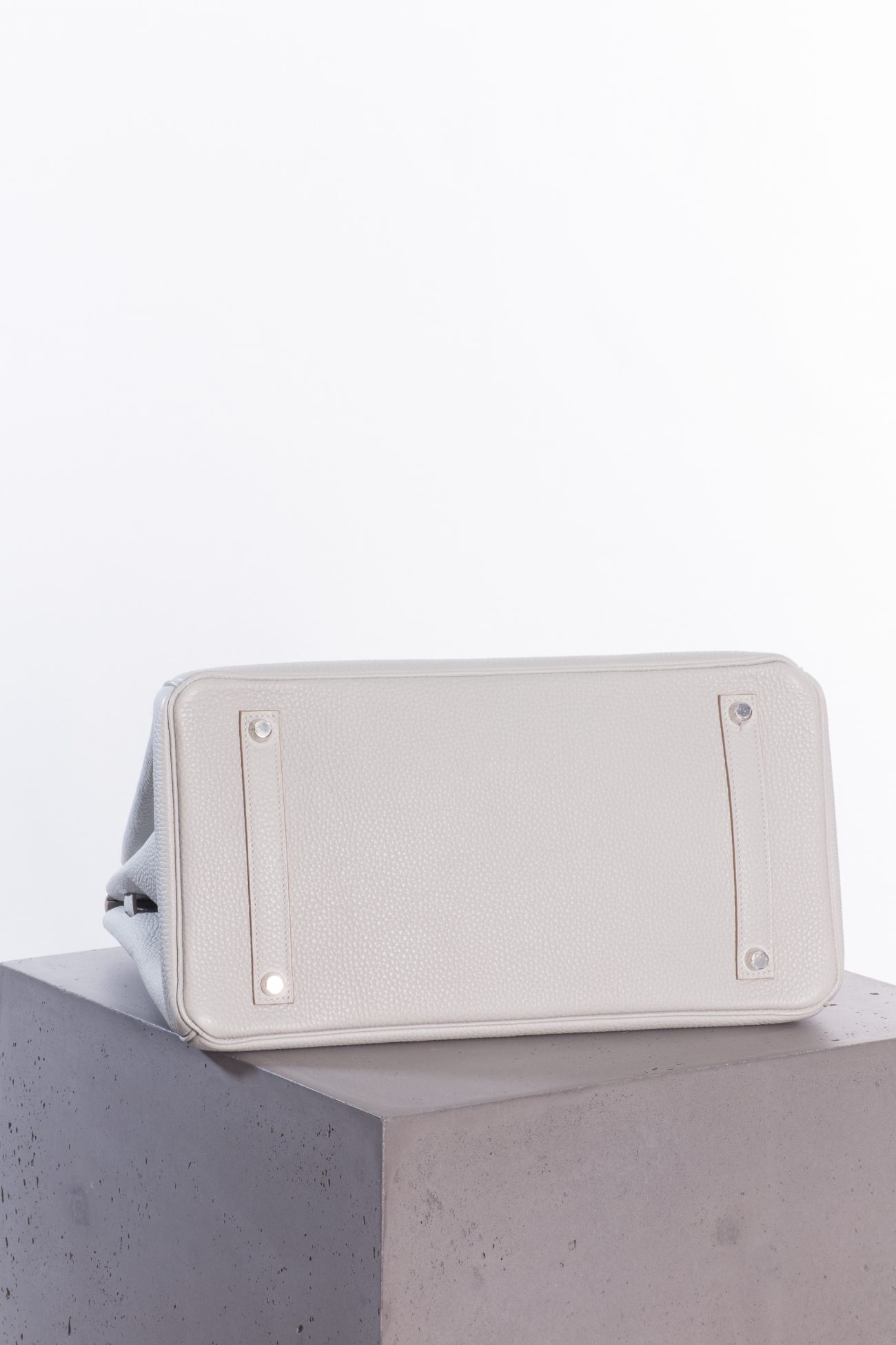 Hermes Birkin 35 Taurillon Clemence in Gris Perle