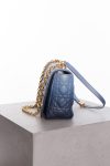 Christian Dior Lambskin cannage gradient large caro bag indigo blue