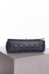 Christian Dior Lambskin cannage gradient large caro bag indigo blue