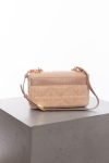Christian Dior Linen macrocannage small Caro bag rose