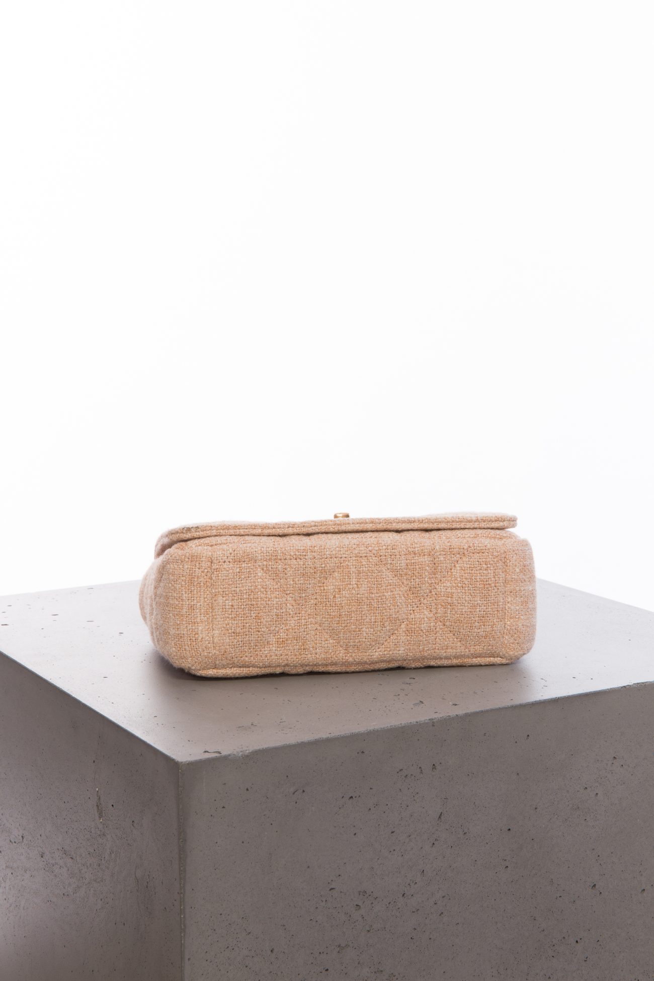 Christian Dior Linen macrocannage small Caro bag rose