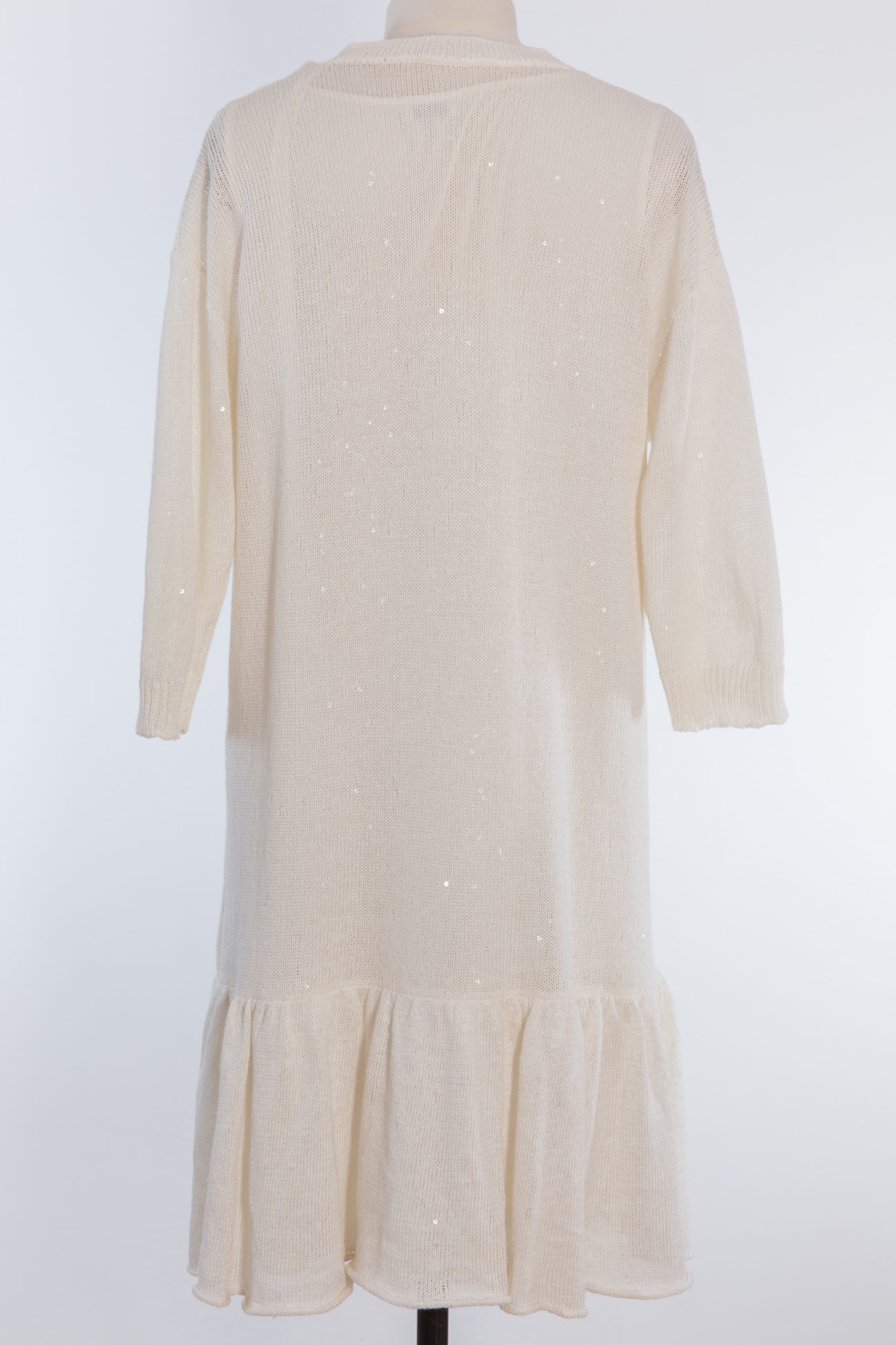 Brunello Cucinelli Linen and silk diamond yarn knit dress
