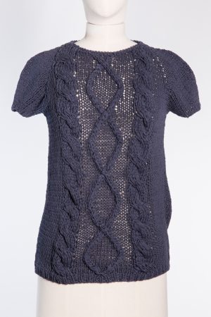 Brunello Cucinelli Cotton crochet-knit top