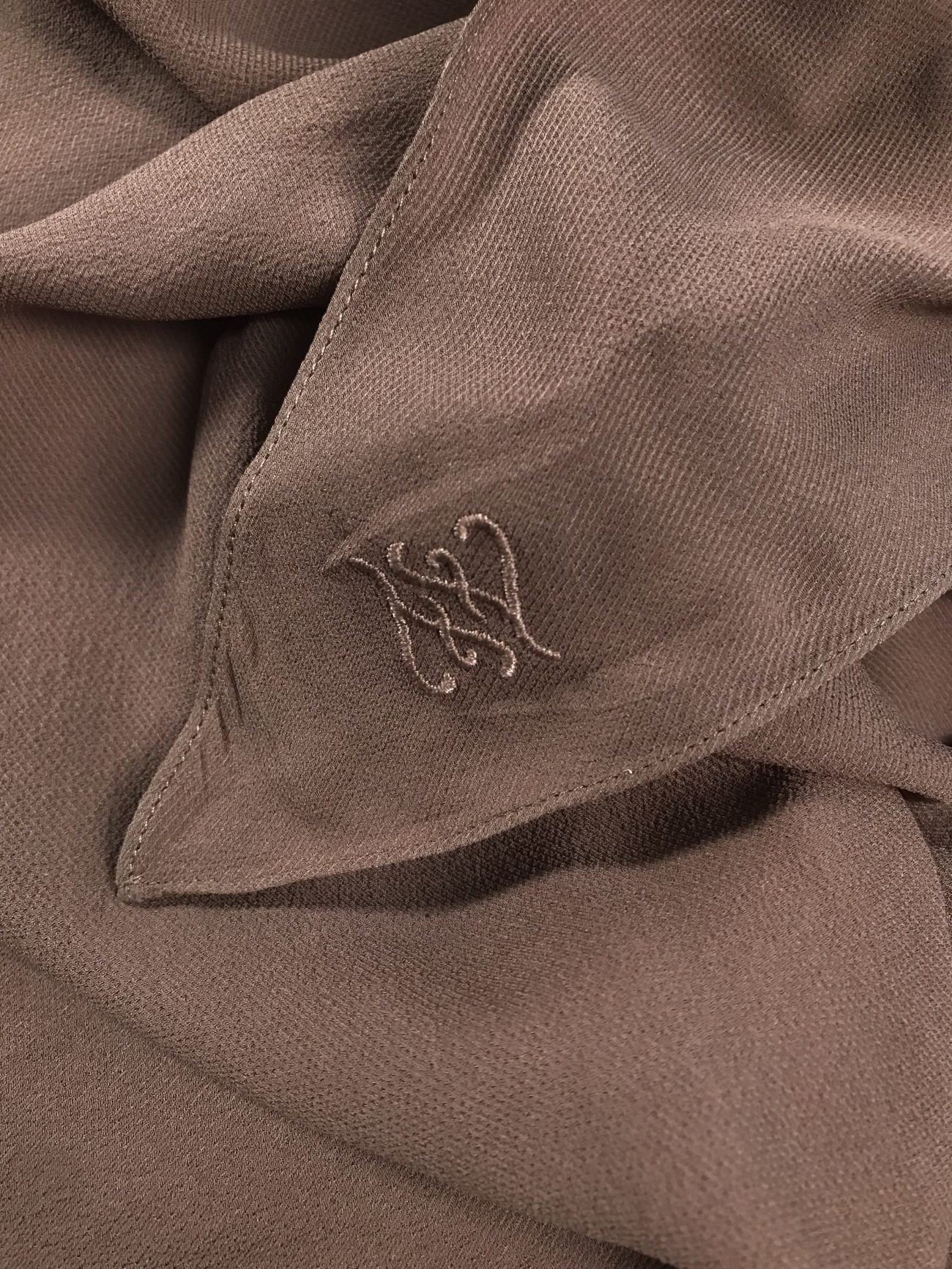 Fendi Tie-neck handkerchief-hem silk-georgette blouse