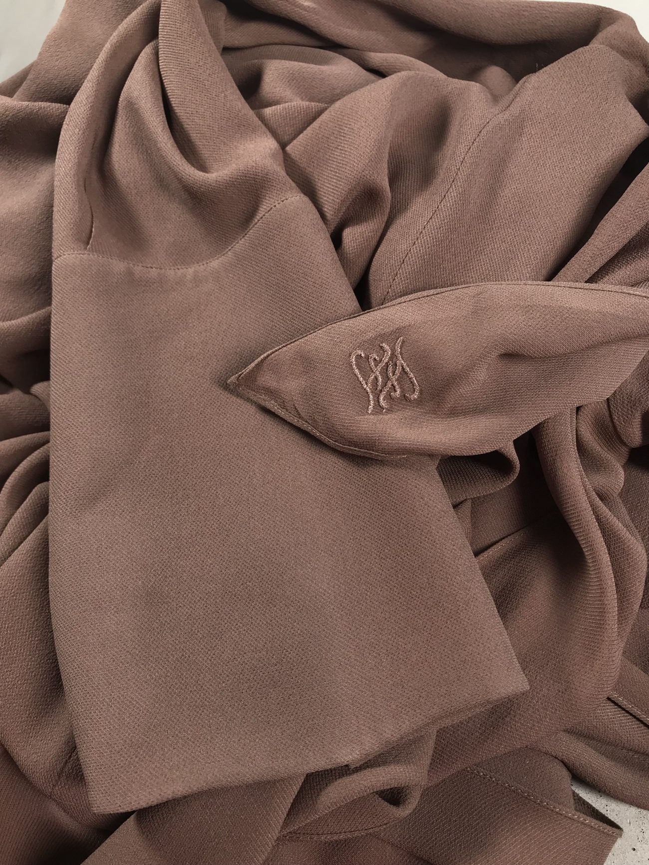 Fendi Tie-neck handkerchief-hem silk-georgette blouse