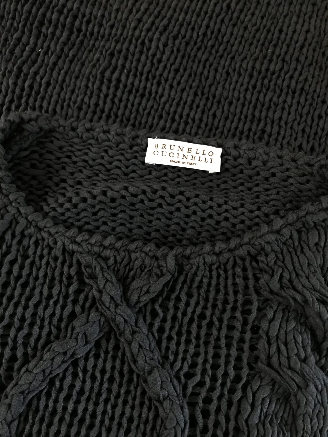Brunello Cucinelli Cotton crochet-knit top