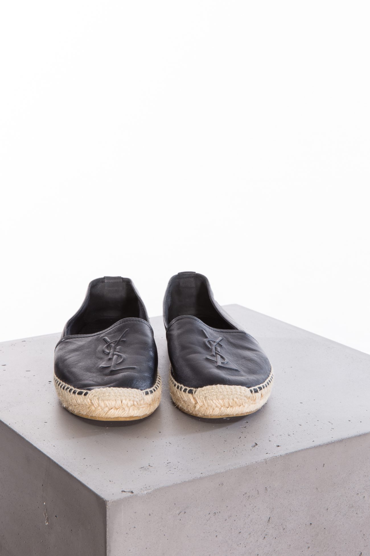 Saint Laurent Espadrille monogram black