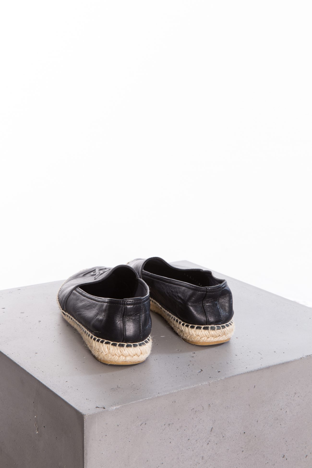 Saint Laurent Espadrille monogram black