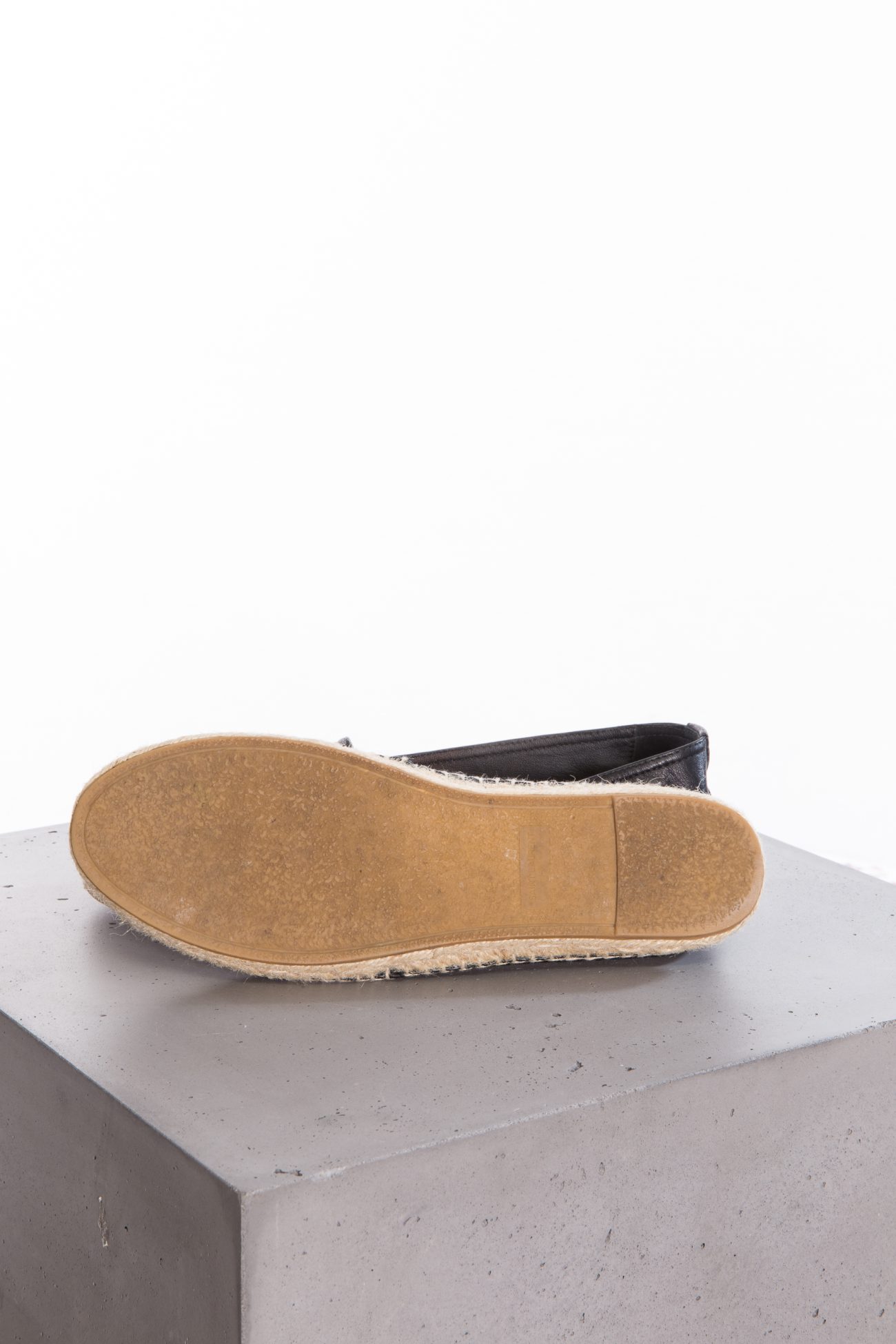 Saint Laurent Espadrille monogram black