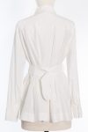 Fendi White belted cotton shirt