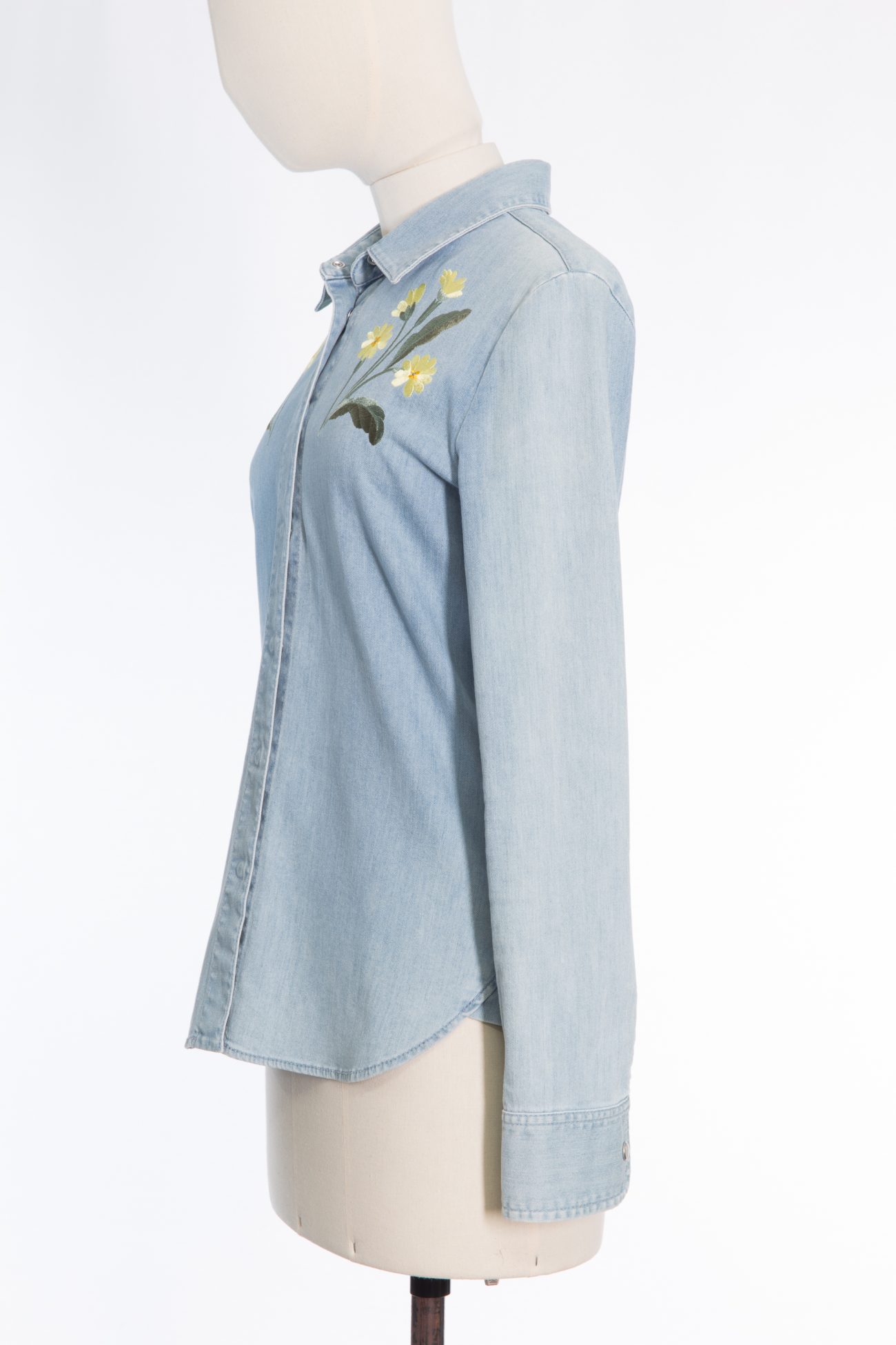 Stella McCartney Floral embroidered denim shirt 