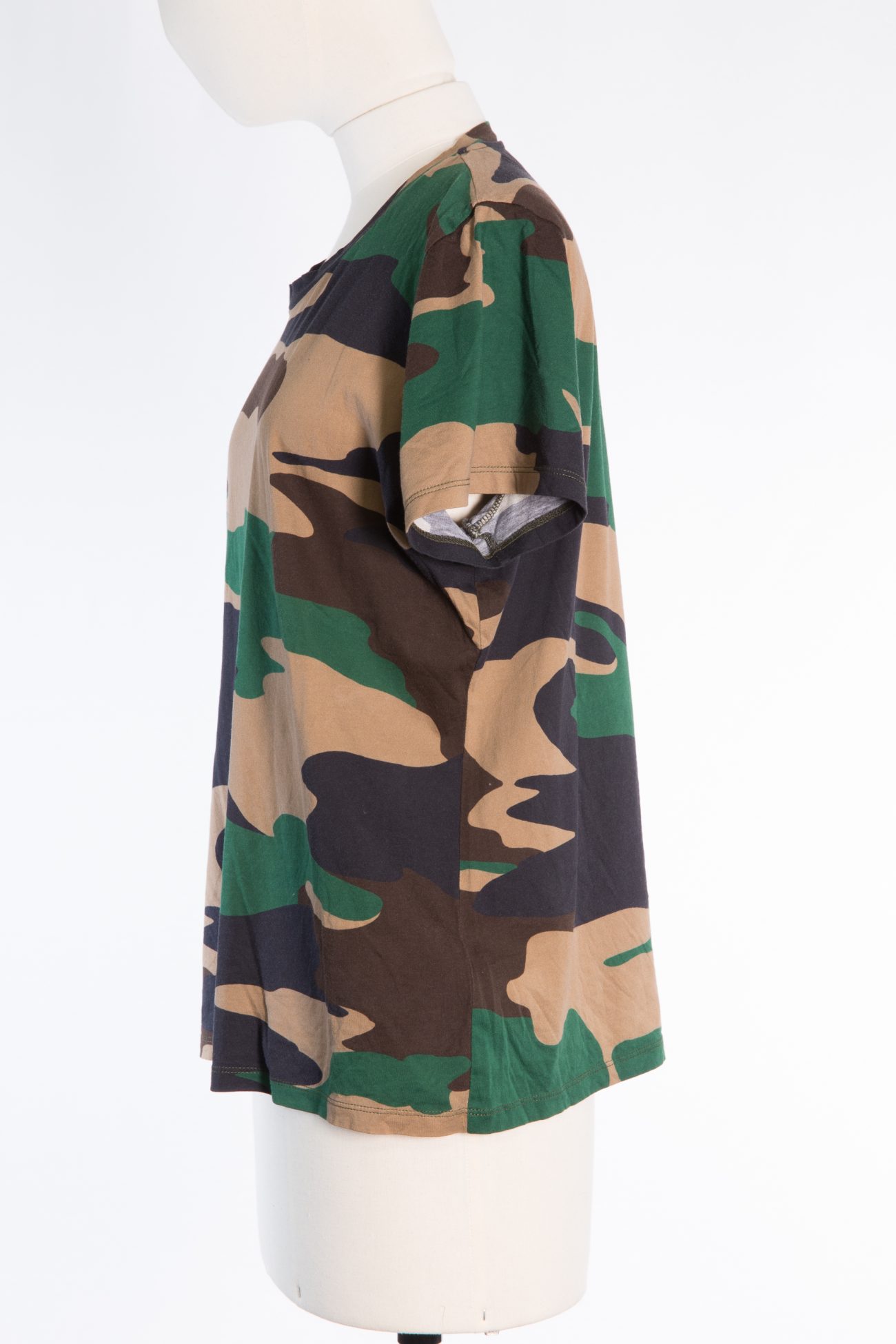Burberry Camouflage print cotton t-shirt in green