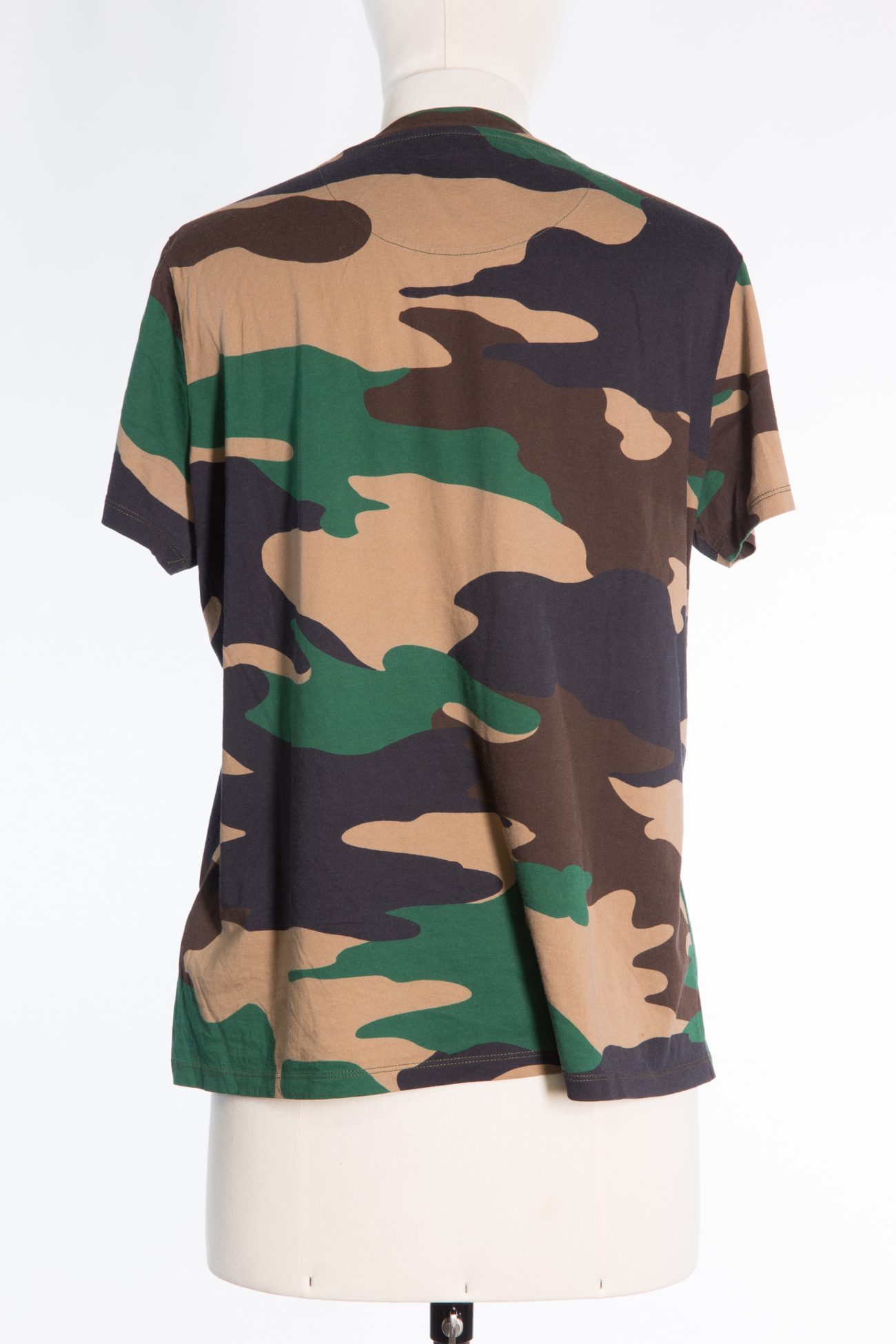 Burberry Camouflage print cotton t-shirt in green