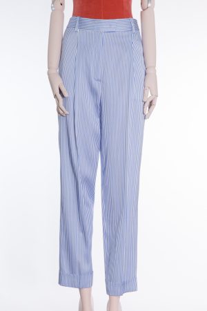 Ermanno Scervino White and blue striped pants