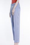 Ermanno Scervino White and blue striped pants