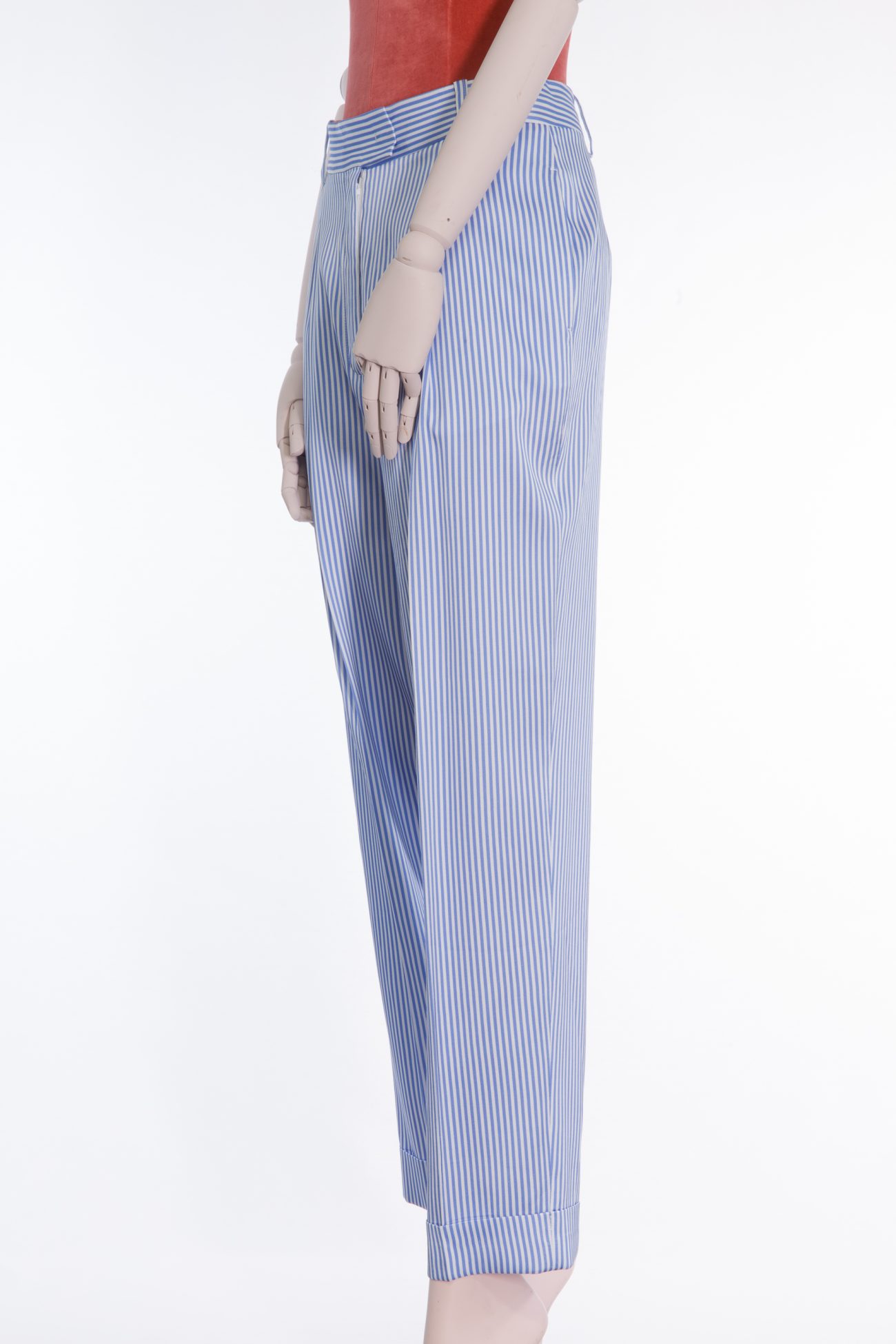 Ermanno Scervino White and blue striped pants