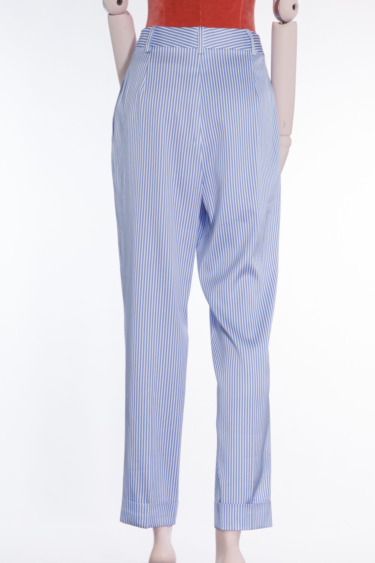 Ermanno Scervino White and blue striped pants
