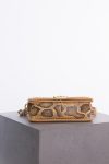 Chanel Python and calfskin medium Boy bag aged gold hardware
