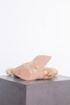 Gianvito Rossi Beige leather and lace ankle boots