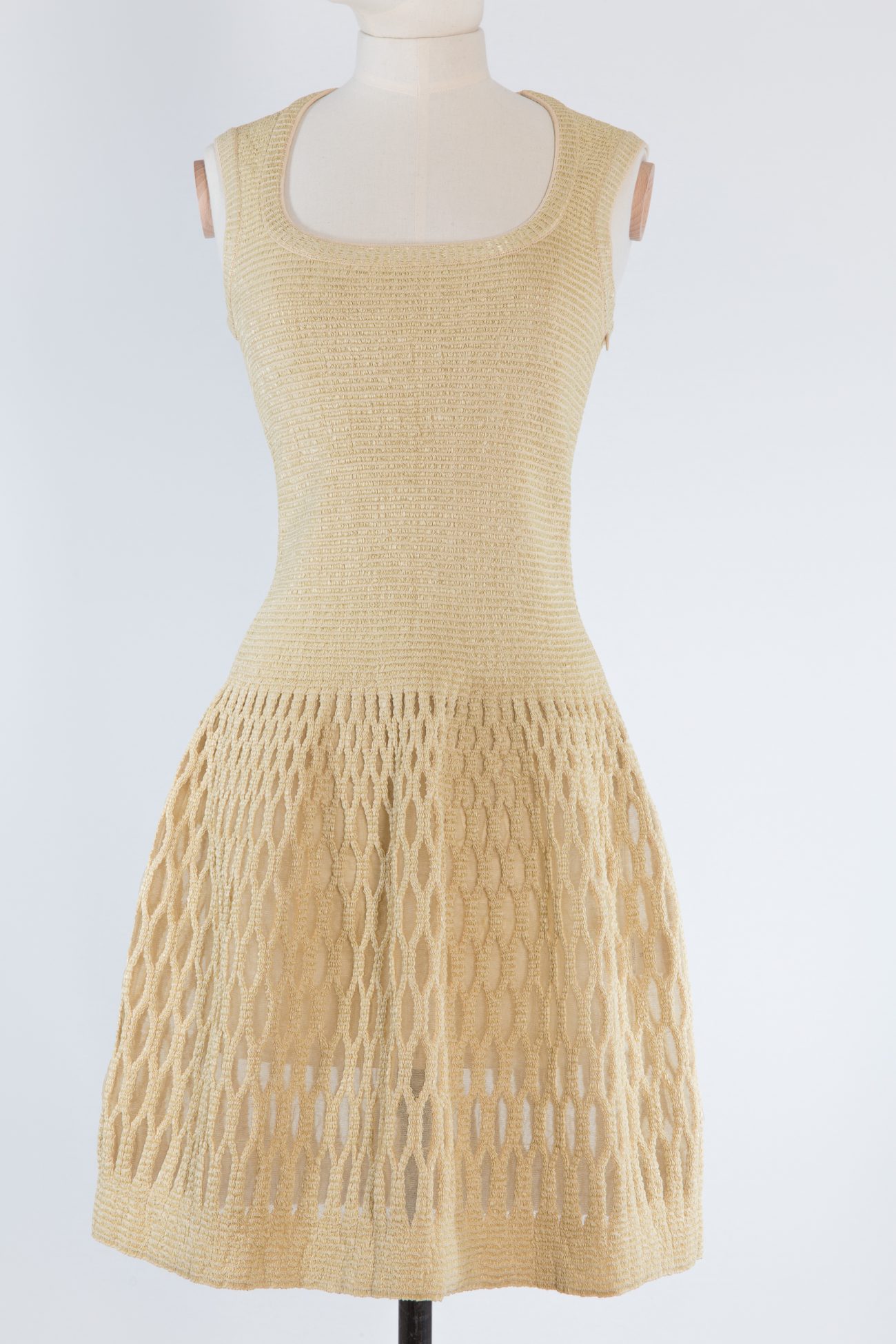 Alaia Sleeveless Diaphane dress from Spring collection
