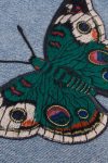 Gucci Butterfly denim mini skirt