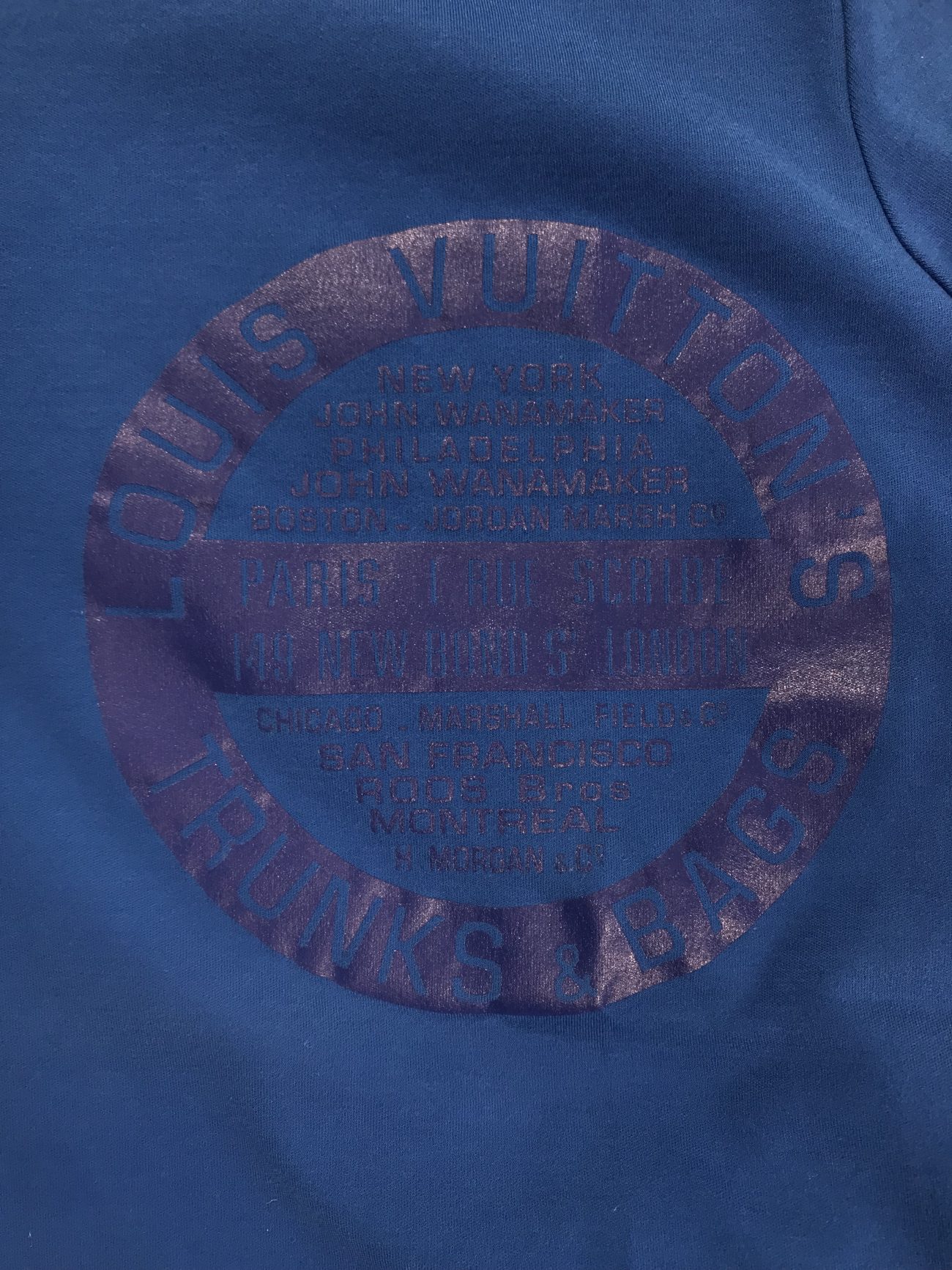 Louis Vuitton Cotton T-shirt in blue