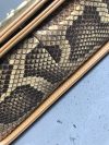 Chanel Python and calfskin medium Boy bag aged gold hardware