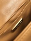 Chanel Python and calfskin medium Boy bag aged gold hardware