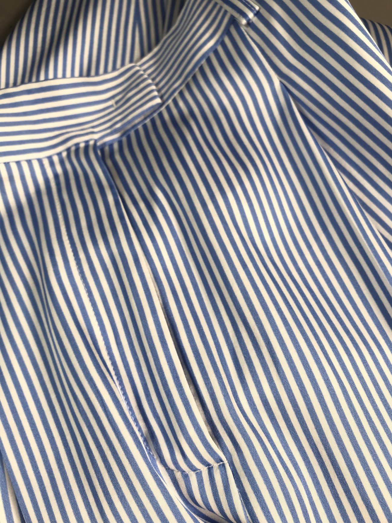 Ermanno Scervino White and blue striped pants